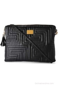 Van Heusen Women Black Leatherette Sling Bag